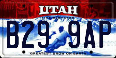 UT license plate B299AP