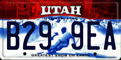 UT license plate B299EA