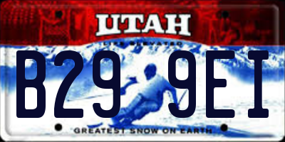 UT license plate B299EI