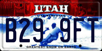 UT license plate B299FT