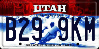 UT license plate B299KM