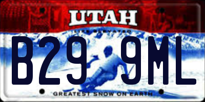 UT license plate B299ML