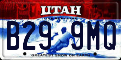 UT license plate B299MQ