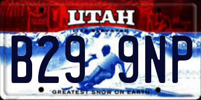 UT license plate B299NP