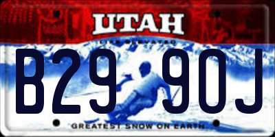 UT license plate B299OJ