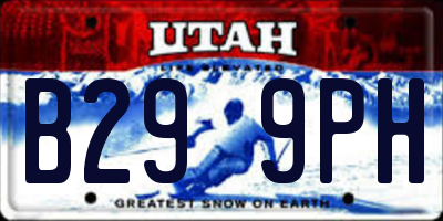 UT license plate B299PH
