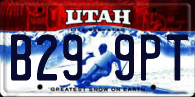 UT license plate B299PT