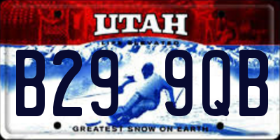 UT license plate B299QB