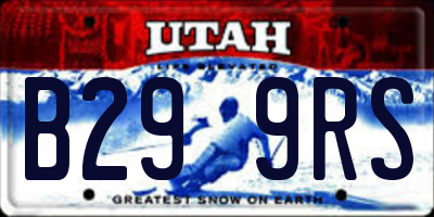 UT license plate B299RS