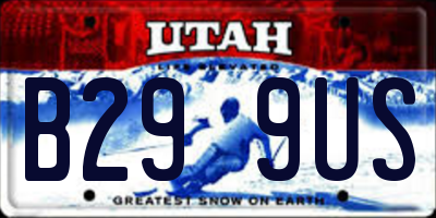 UT license plate B299US