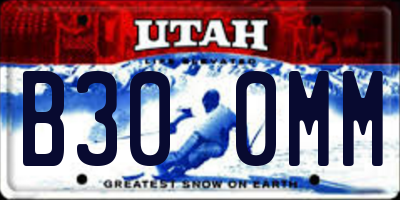 UT license plate B300MM