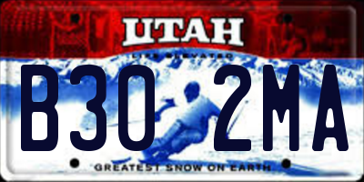 UT license plate B302MA