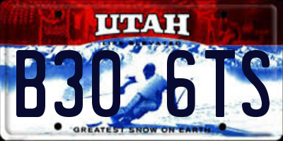 UT license plate B306TS