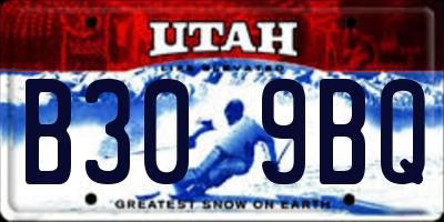 UT license plate B309BQ