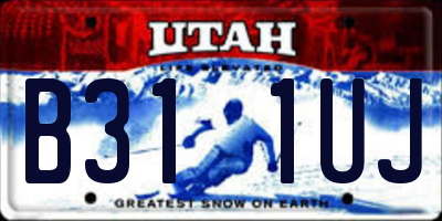UT license plate B311UJ