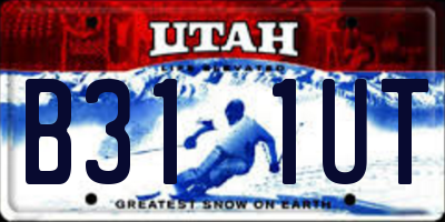 UT license plate B311UT