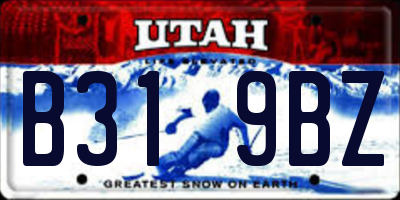 UT license plate B319BZ