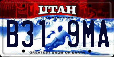 UT license plate B319MA