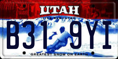 UT license plate B319YI