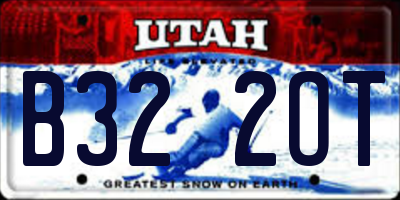 UT license plate B322OT