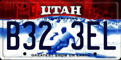 UT license plate B323EL