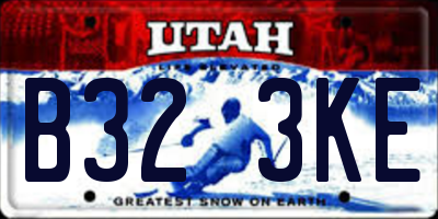 UT license plate B323KE