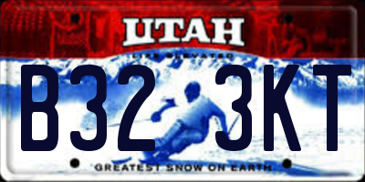 UT license plate B323KT