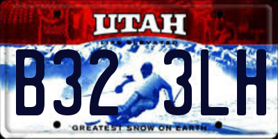 UT license plate B323LH