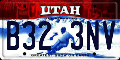 UT license plate B323NV