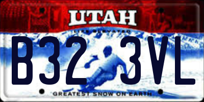UT license plate B323VL