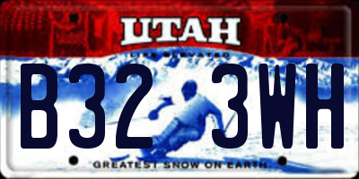 UT license plate B323WH