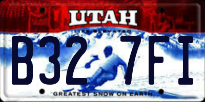 UT license plate B327FI