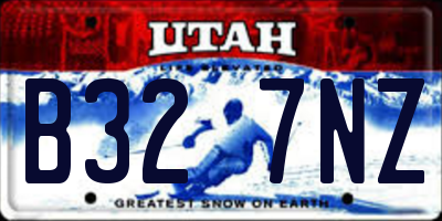UT license plate B327NZ
