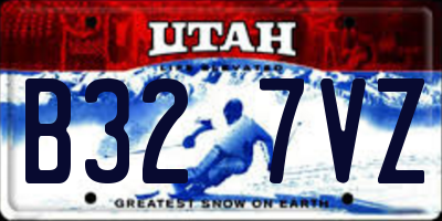 UT license plate B327VZ