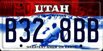 UT license plate B328BB
