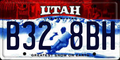 UT license plate B328BH