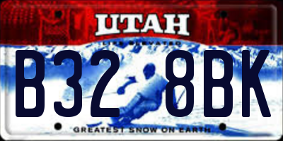 UT license plate B328BK