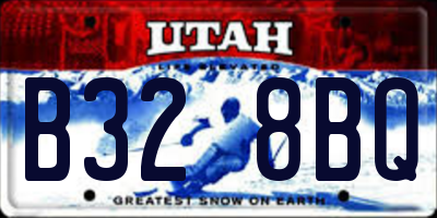 UT license plate B328BQ