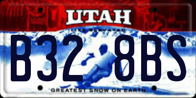UT license plate B328BS