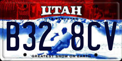 UT license plate B328CV