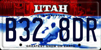 UT license plate B328DR