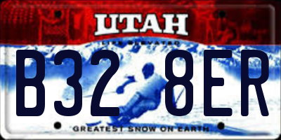 UT license plate B328ER
