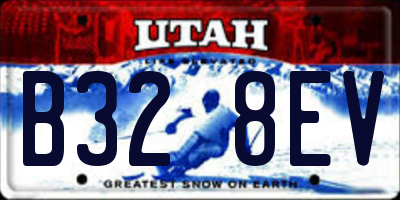 UT license plate B328EV