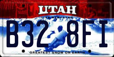 UT license plate B328FI
