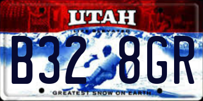 UT license plate B328GR