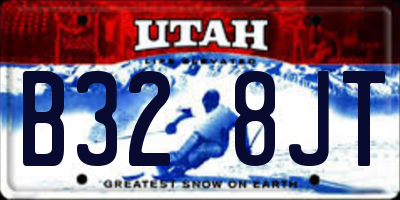 UT license plate B328JT