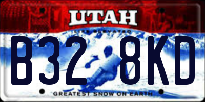 UT license plate B328KD