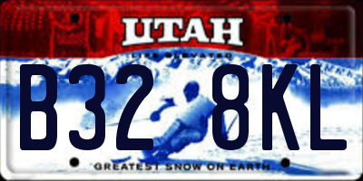 UT license plate B328KL