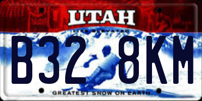 UT license plate B328KM