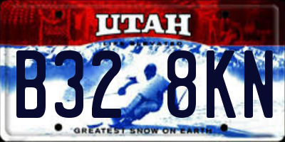 UT license plate B328KN